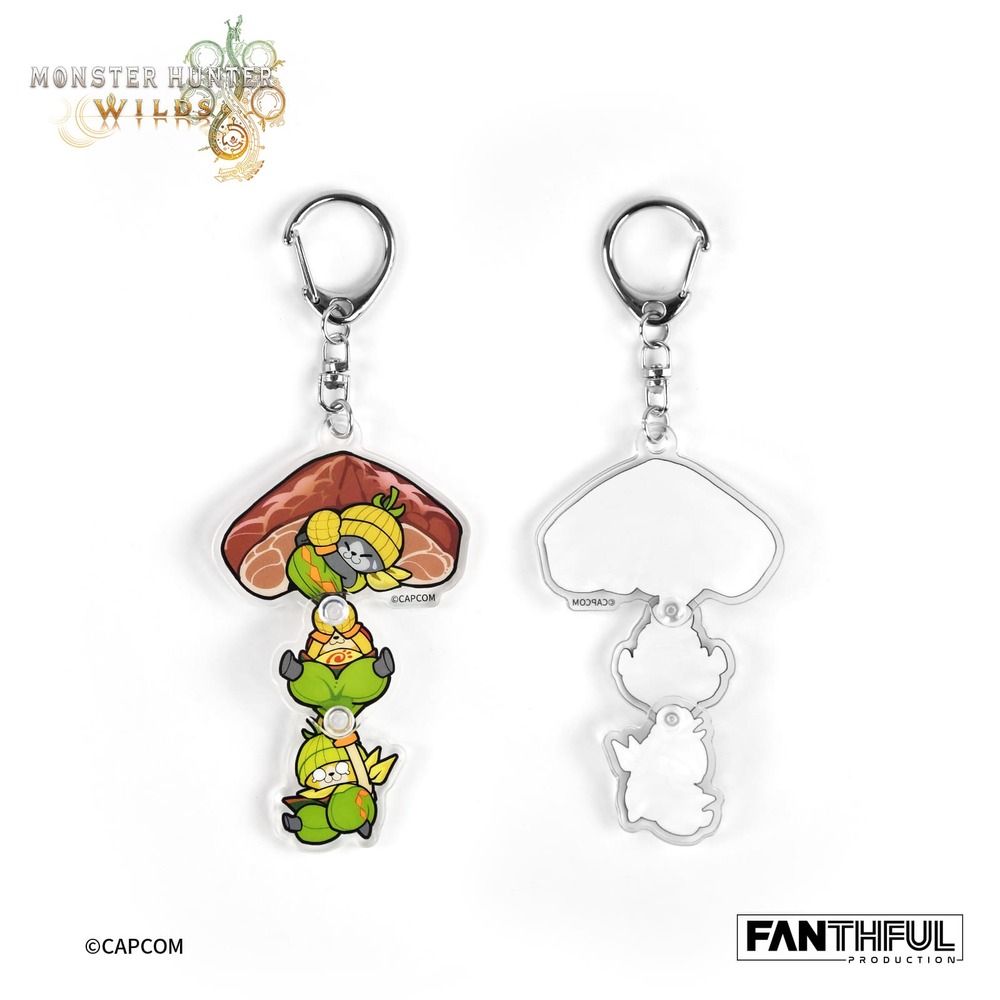 ⟪魔物獵人 荒野⟫-壓克力鑰匙圈 [艾露貓]